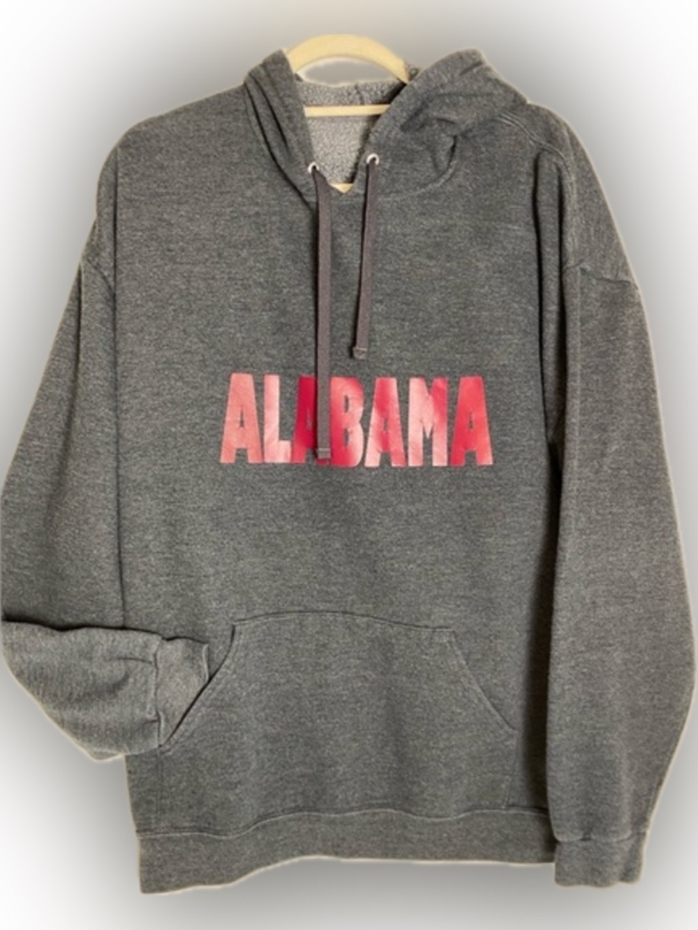 Alabama Hoodie XL Dark Gray Red Pullover Kangaroo Pocket